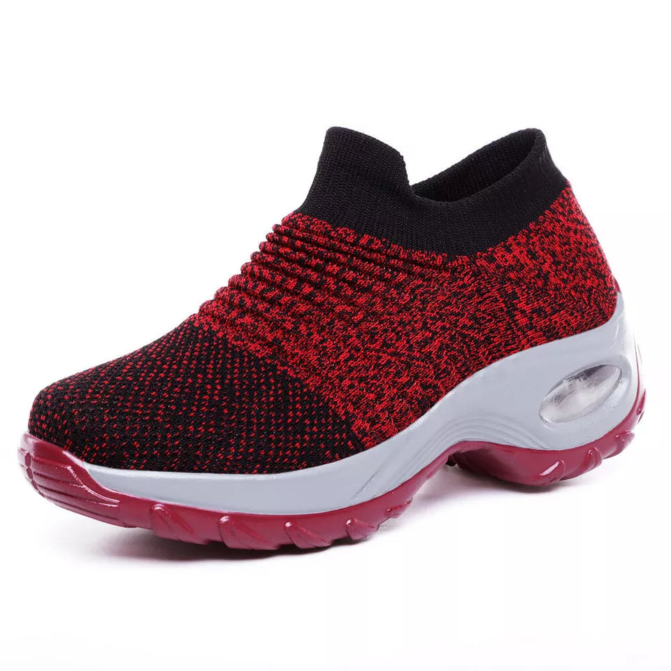 Women's Slip-On Orthopedic Trainers | Air Cushion Comfort, Breathable Mesh & Non-Slip Sole for Everyday Wear and Active Lifestyle