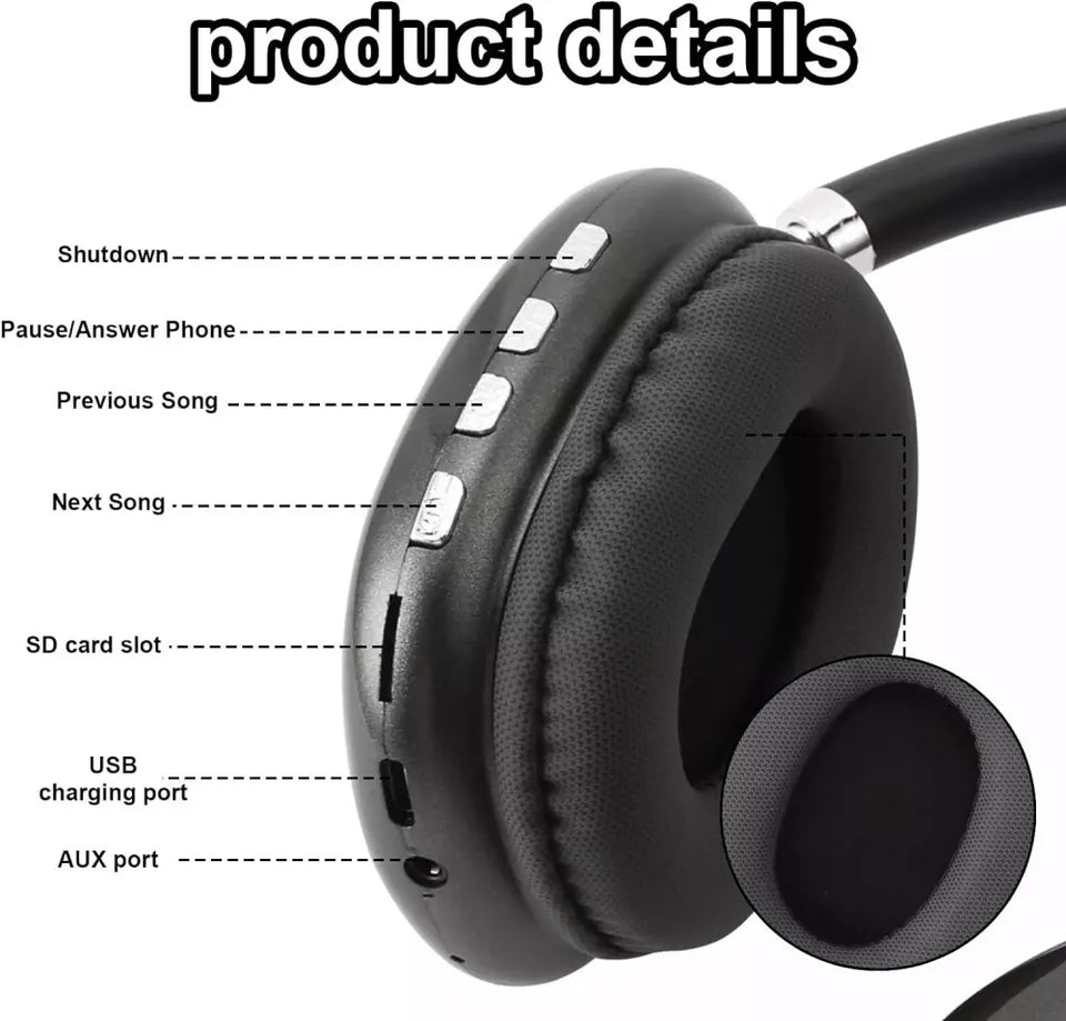 Wireless Bluetooth Headphones | HiFi Stereo Sound, Active Noise Cancellation & Comfortable Fit for Travel, Workouts & Daily Use