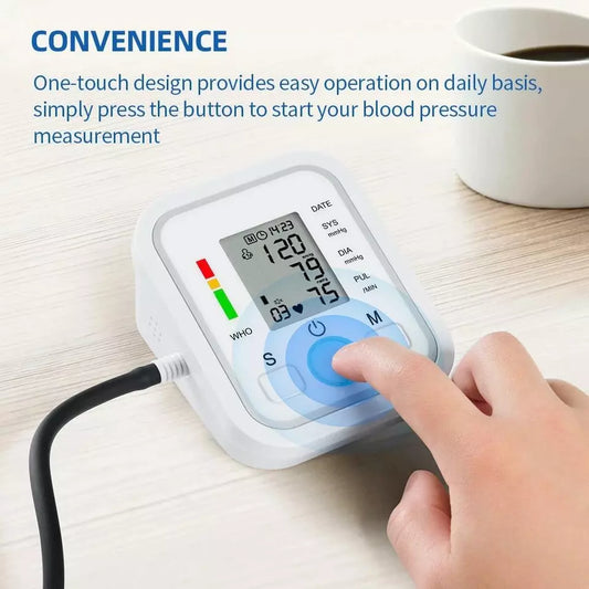 Digital Blood Pressure Monitor | Fully Automatic, Intellisense Technology & Memory Function for Home and Travel Use