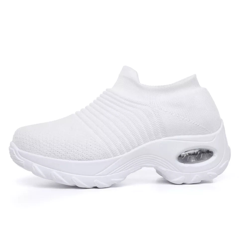 Women's Slip-On Orthopedic Trainers | Air Cushion Comfort, Breathable Mesh & Non-Slip Sole for Everyday Wear and Active Lifestyle