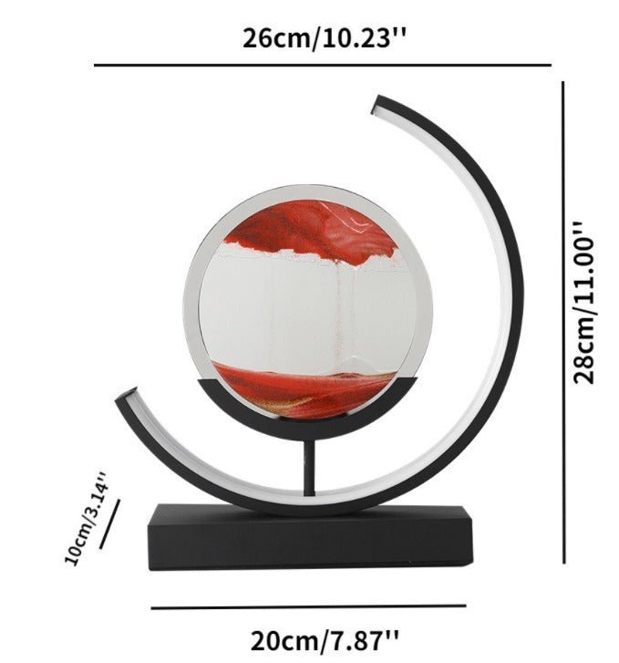 Illuminated Sand Art | Dynamic, Stress-Reducing Decor for Living Room, Bedroom & Office | Accessories for Lounge Room