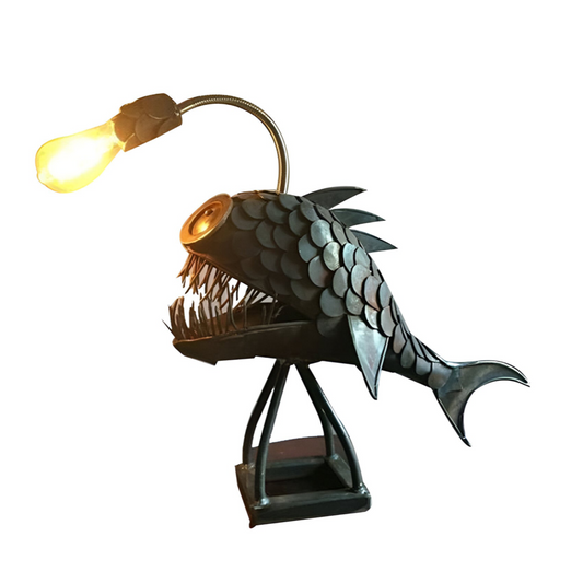 Steampunk Angler Fish Lamp – Cool & Unusual Floor Lamp for Your Home