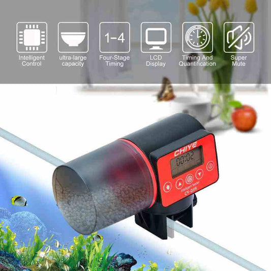 Smart Automatic Aquarium Feeder | Programmable, Large Capacity & Adjustable Portions for Freshwater and Saltwater Fish