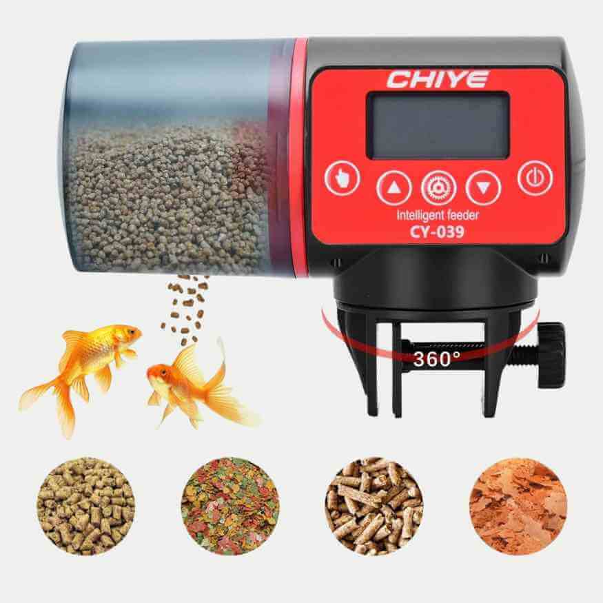 Smart Automatic Aquarium Feeder | Programmable, Large Capacity & Adjustable Portions for Freshwater and Saltwater Fish