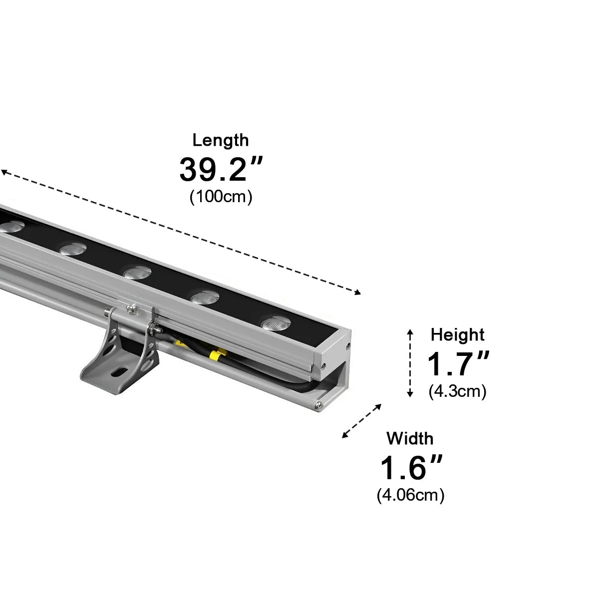 LED Waterproof Outdoor Wall Washer Lights | Adjustable Brightness. Durable Aluminum for Garden. Patio & Landscape Lighting