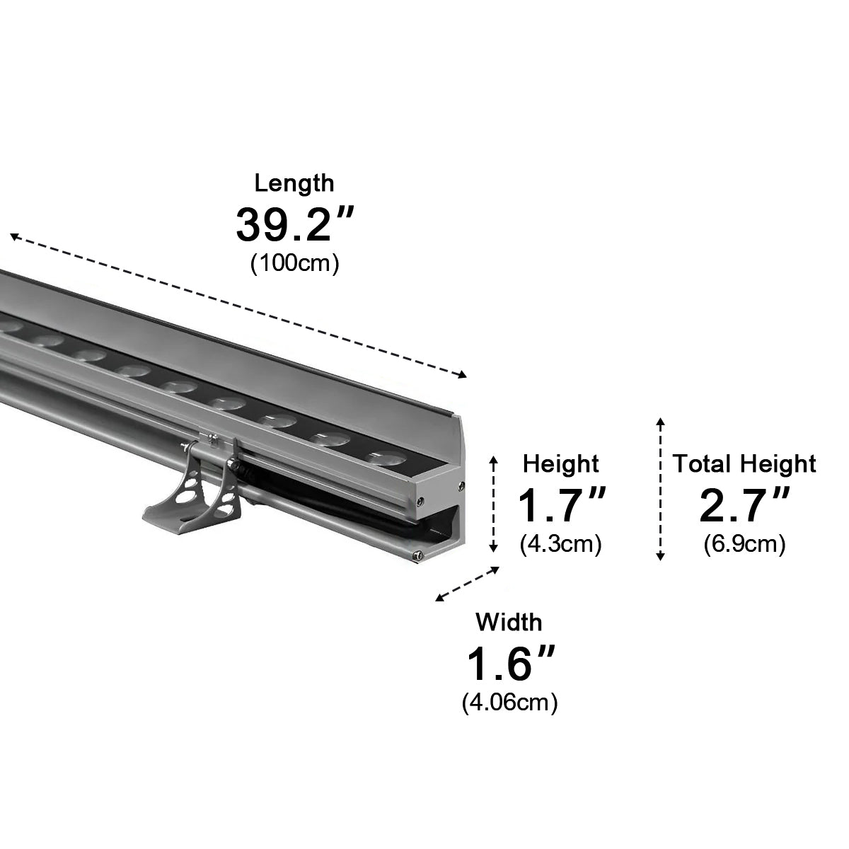 LED Waterproof Outdoor Wall Washer Lights | Adjustable Brightness. Durable Aluminum for Garden. Patio & Landscape Lighting