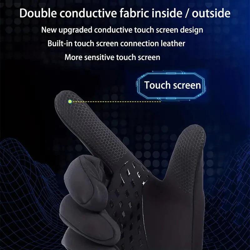 Thermal Waterproof Cycling Gloves | Insulated, Breathable & Touchscreen Compatible for Cold Weather Outdoor Activities