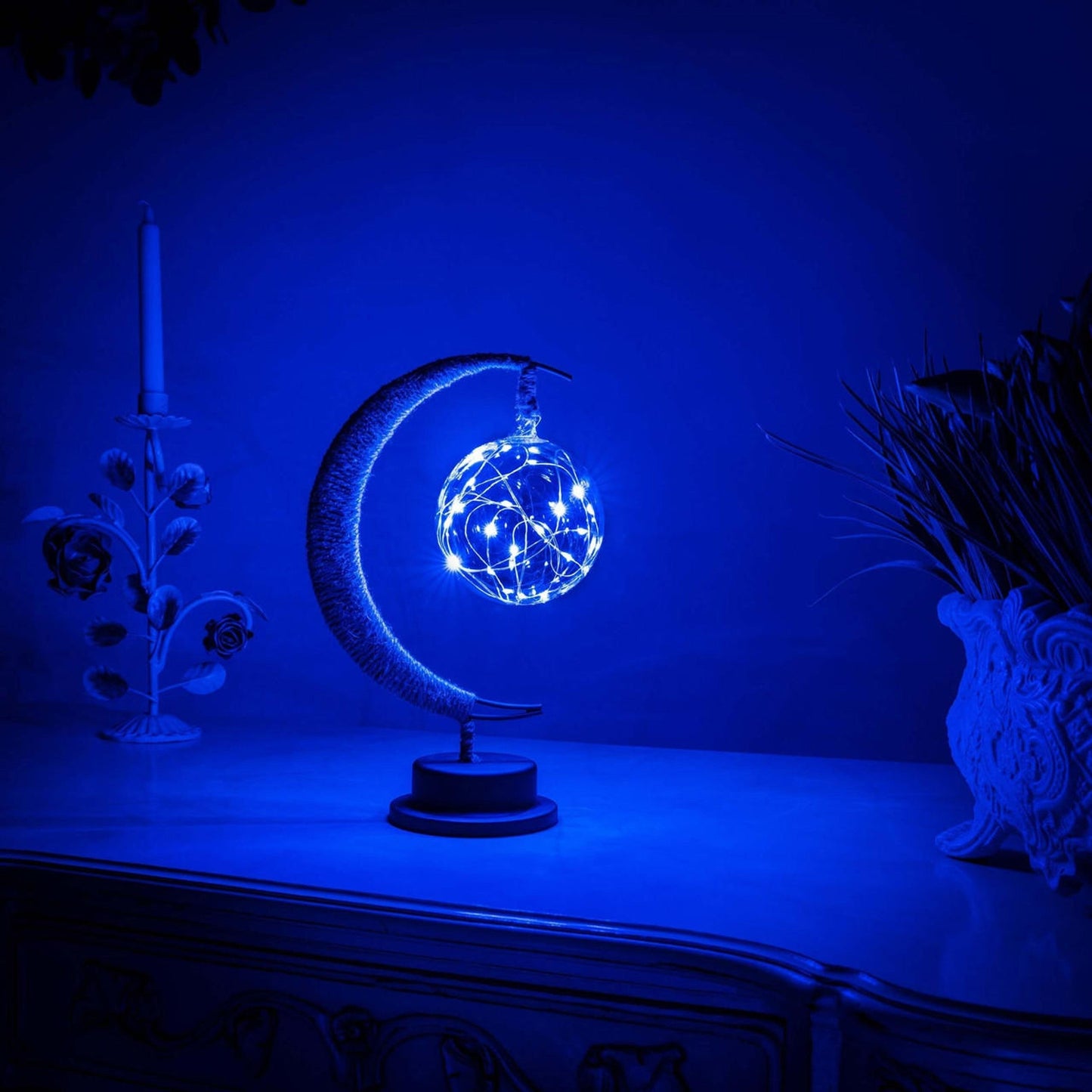 LED Lunar Lamp - Enchanted Moon Night Light for Bedroom, Nursery & Home Decor