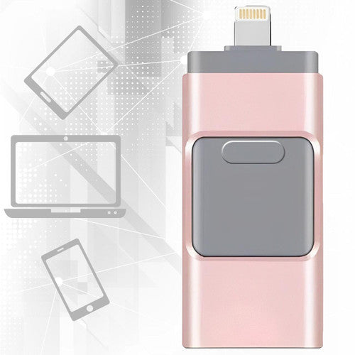 USB Flash Drive for iPhone & Android - 128GB High-Speed Storage for Photos, Videos, and Files Transfer