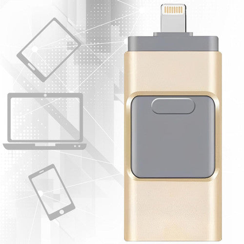 USB Flash Drive for iPhone & Android - 128GB High-Speed Storage for Photos, Videos, and Files Transfer