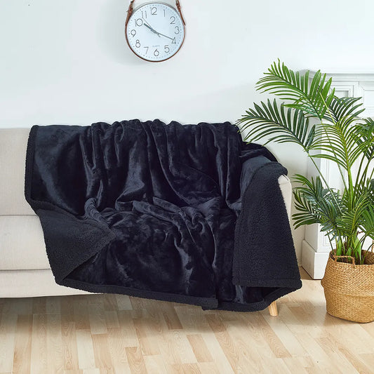 Waterproof Plush Blanket | Stain-Resistant, Reversible Design for Furniture Protection and Cozy Comfort