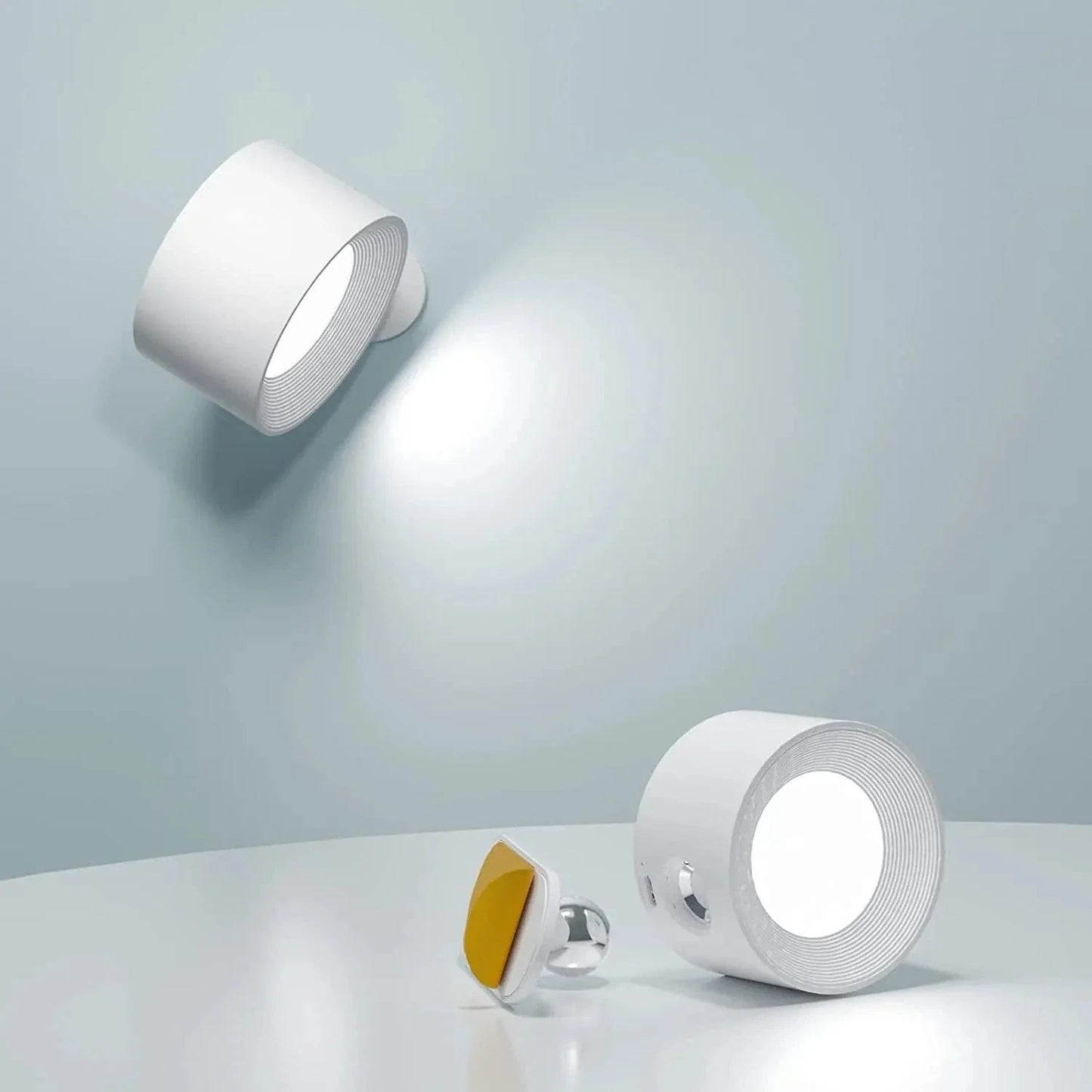 Battery Operated Wall Light | Rechargeable, 360° Adjustable & Wireless for Bedrooms, Hallways & Reading Corners