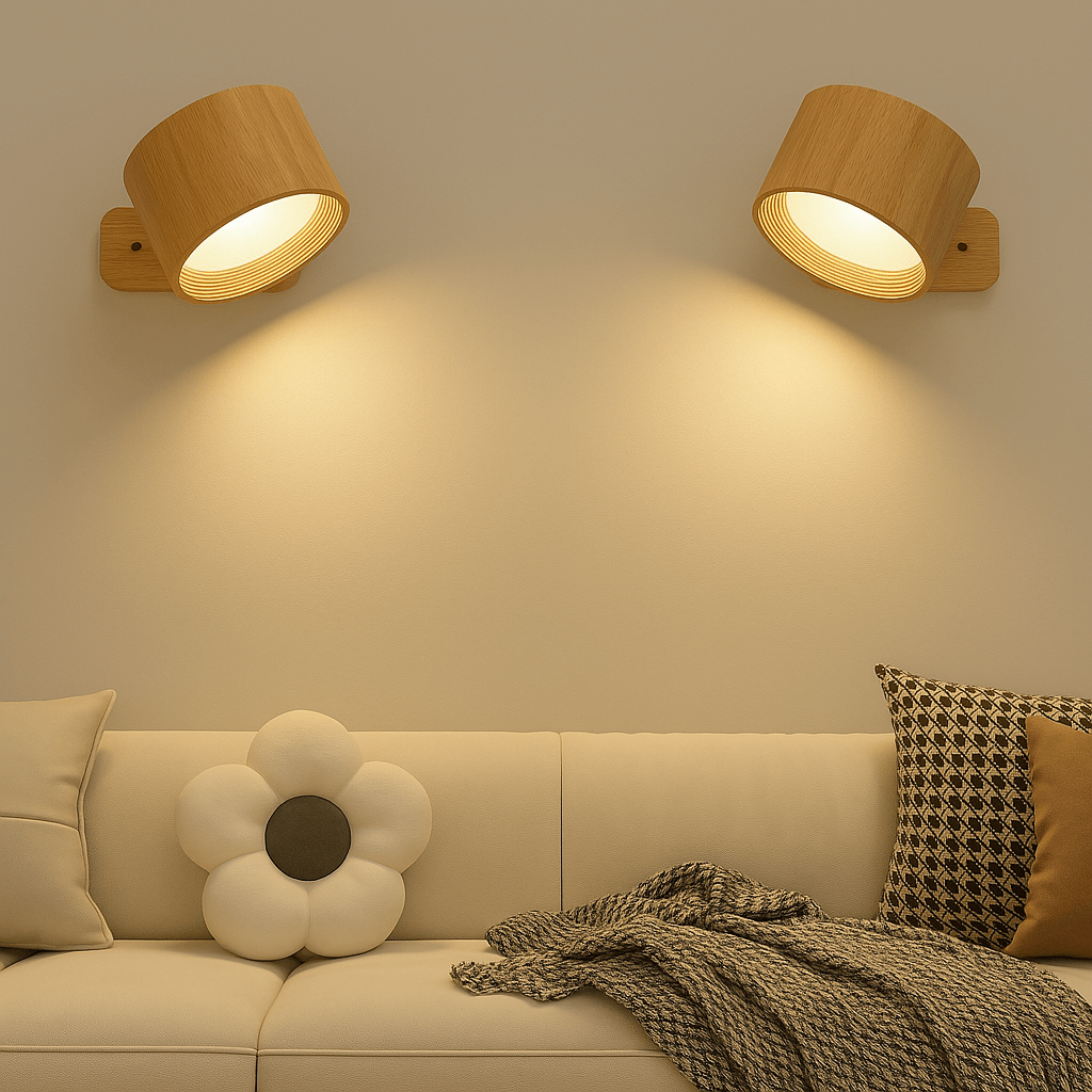 Battery Operated Wall Light | Rechargeable, 360° Adjustable & Wireless for Bedrooms, Hallways & Reading Corners