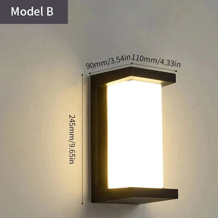 LED Outdoor Wall Light | Waterproof, PIR Motion Sensor for Balconies, Porches & Gardens