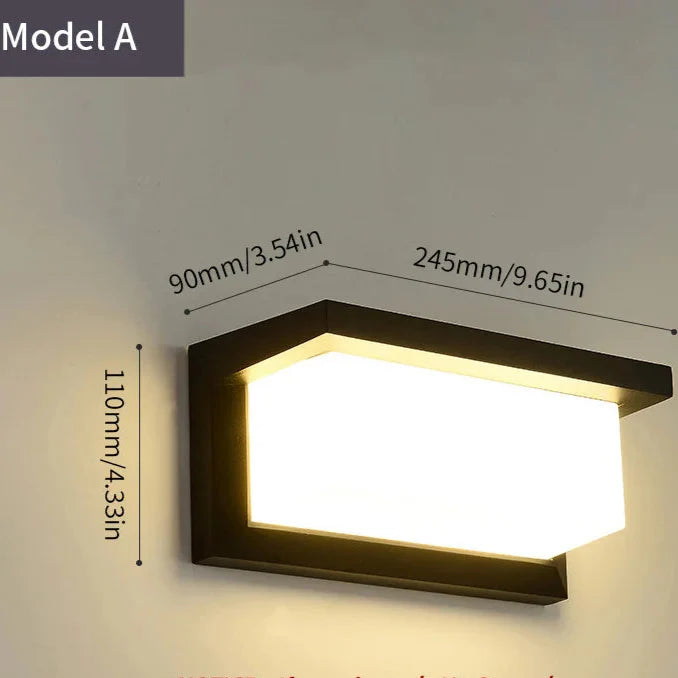 LED Outdoor Wall Light | Waterproof, PIR Motion Sensor for Balconies, Porches & Gardens