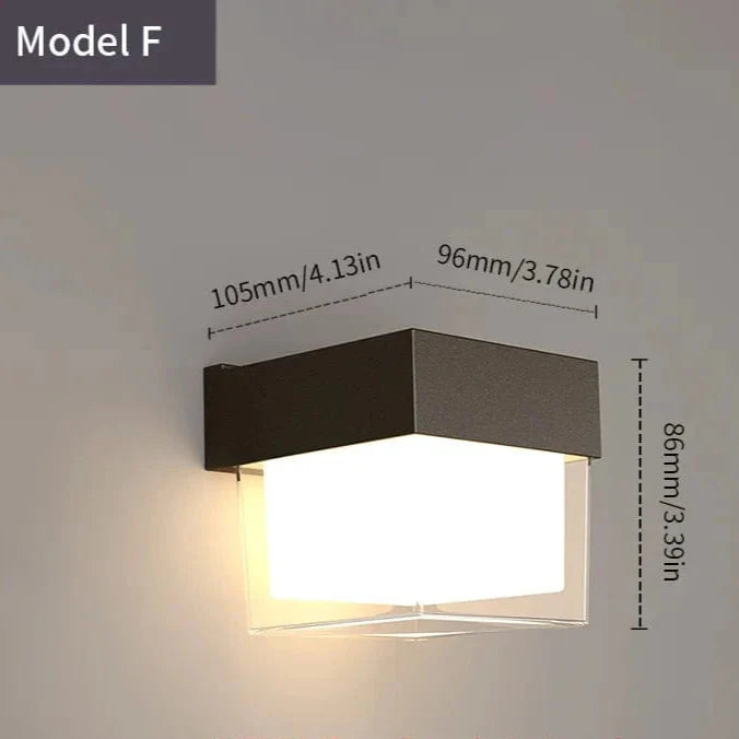 LED Outdoor Wall Light | Waterproof, PIR Motion Sensor for Balconies, Porches & Gardens