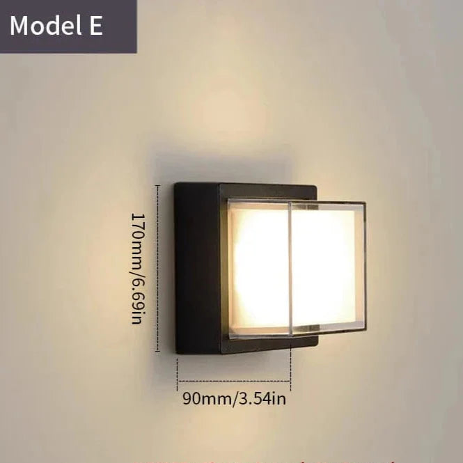 LED Outdoor Wall Light | Waterproof, PIR Motion Sensor for Balconies, Porches & Gardens