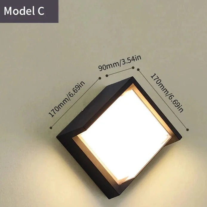 LED Outdoor Wall Light | Waterproof, PIR Motion Sensor for Balconies, Porches & Gardens