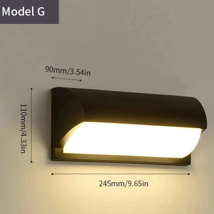 LED Outdoor Wall Light | Waterproof, PIR Motion Sensor for Balconies, Porches & Gardens