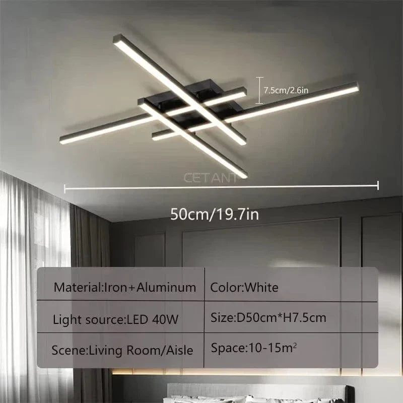 Modern LED Ceiling Light | Energy Efficient, Soft Illumination & Available in 30/40/50cm for Bedroom and Living Room