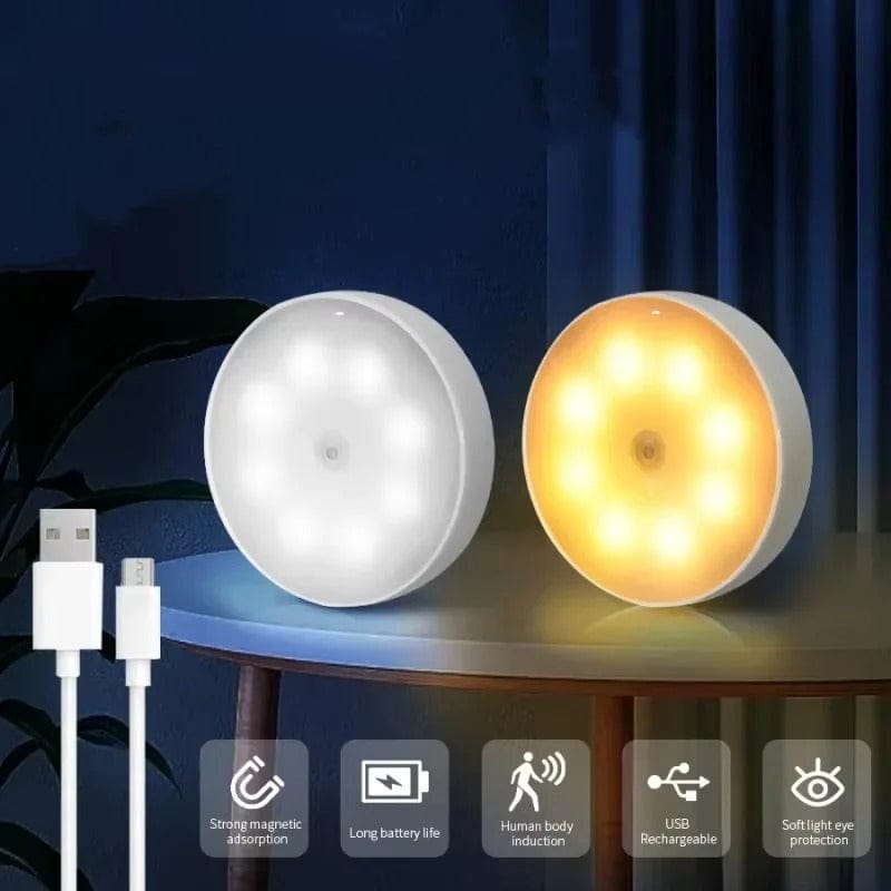 Rechargeable Motion Sensor LED Light | Energy-Saving, USB Rechargeable & Ideal for Hallways, Stairs, Wardrobes & Cupboards