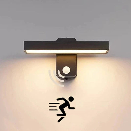 PIR Motion Sensor Outdoor Wall Light | IP65 Waterproof, Rotatable Design & Adjustable Length for Gardens and Entrances