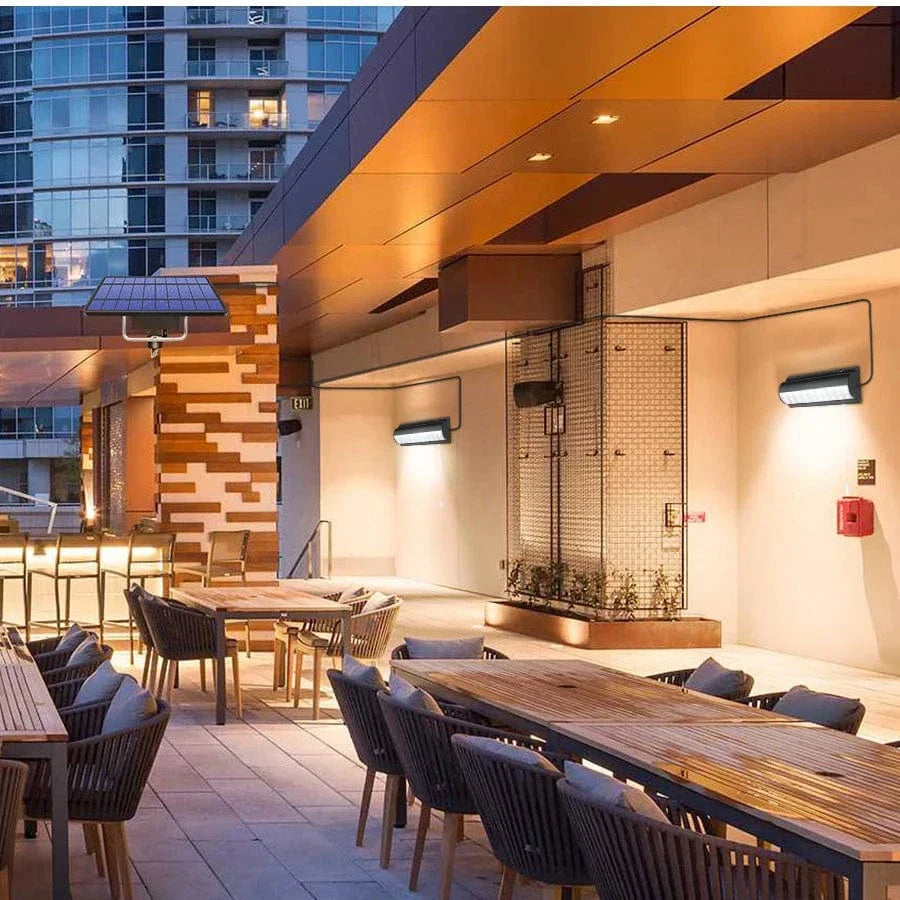 Solar Pendant Outdoor Light | Dual or Single Head, IP65 Waterproof & Ideal for Patios, Barns, and Indoor Spaces