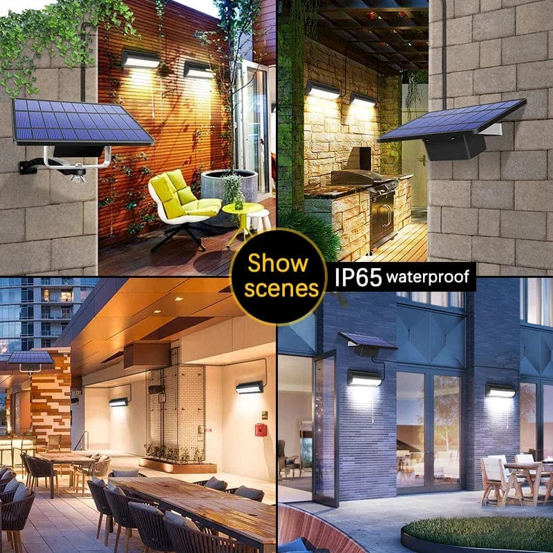 Solar Pendant Outdoor Light | Dual or Single Head, IP65 Waterproof & Ideal for Patios, Barns, and Indoor Spaces