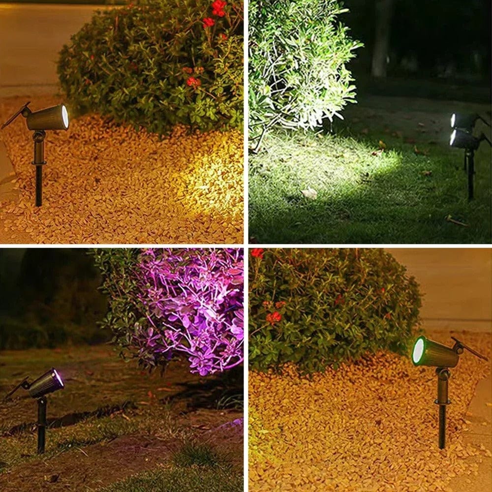 Solar-Powered LED Garden Spotlight | Weather-Resistant, Adjustable & Ideal for Pathways, Patios & Outdoor Spaces