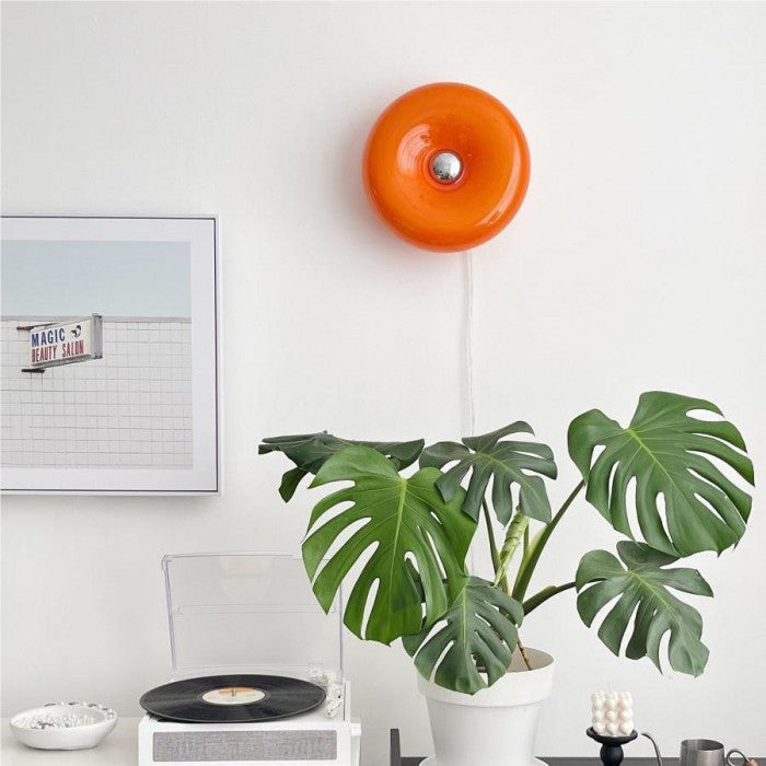 LED Donut Wall Light/Table Lamp - Modern Design for Home Decor & Ambient Lighting