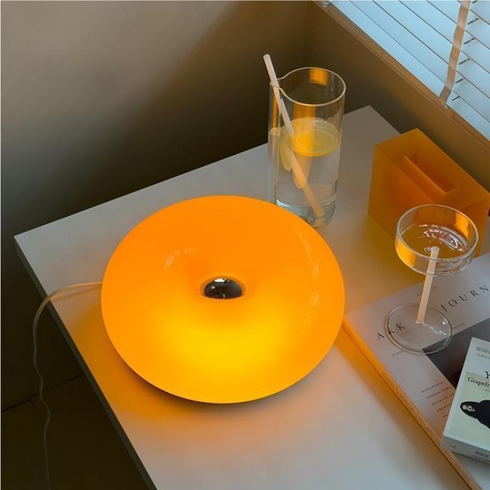 LED Donut Wall Light/Table Lamp - Modern Design for Home Decor & Ambient Lighting