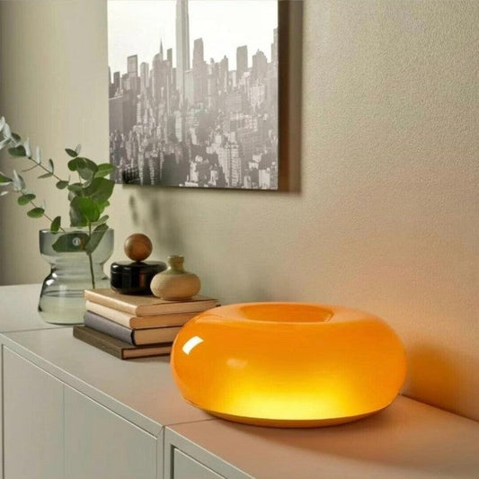 LED Donut Wall Light/Table Lamp - Modern Design for Home Decor & Ambient Lighting