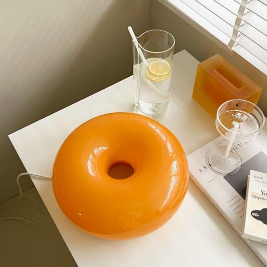 LED Donut Wall Light/Table Lamp - Modern Design for Home Decor & Ambient Lighting