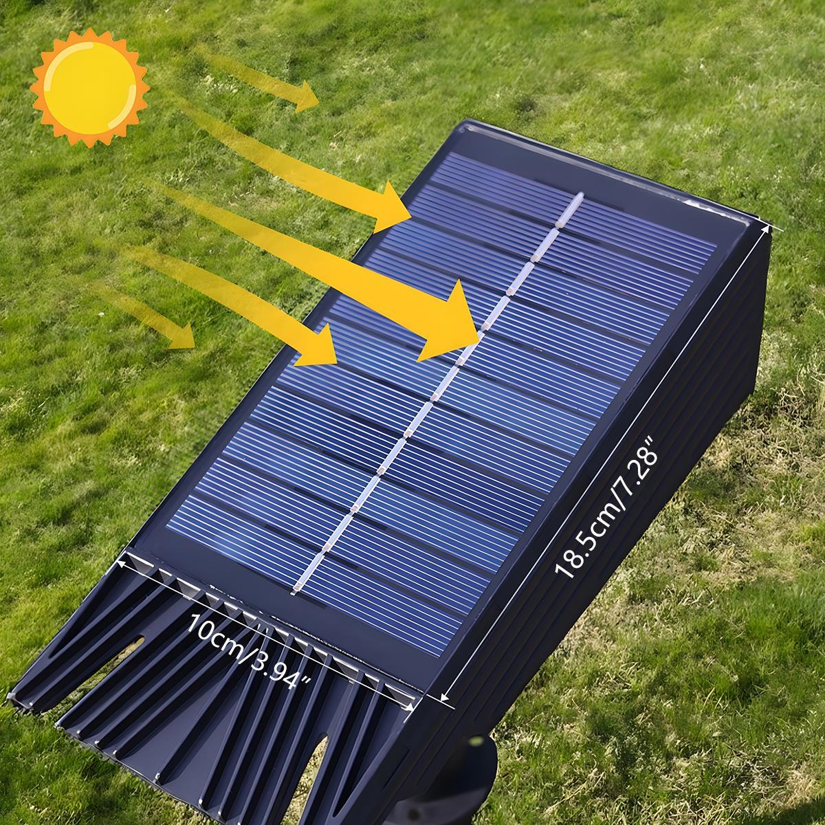 Waterproof Solar LED Multi-Zoom Spot Light | Adjustable Zoom. Eco-Friendly & Ideal for Garden and Outdoor Landscape Lighting