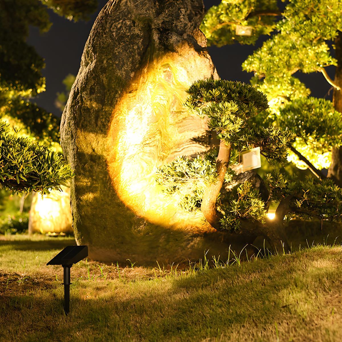Waterproof Solar LED Multi-Zoom Spot Light | Adjustable Zoom. Eco-Friendly & Ideal for Garden and Outdoor Landscape Lighting