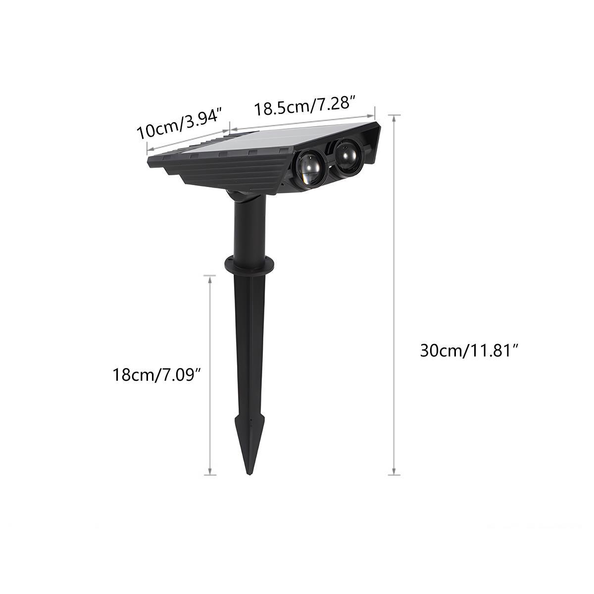 Waterproof Solar LED Multi-Zoom Spot Light | Adjustable Zoom. Eco-Friendly & Ideal for Garden and Outdoor Landscape Lighting