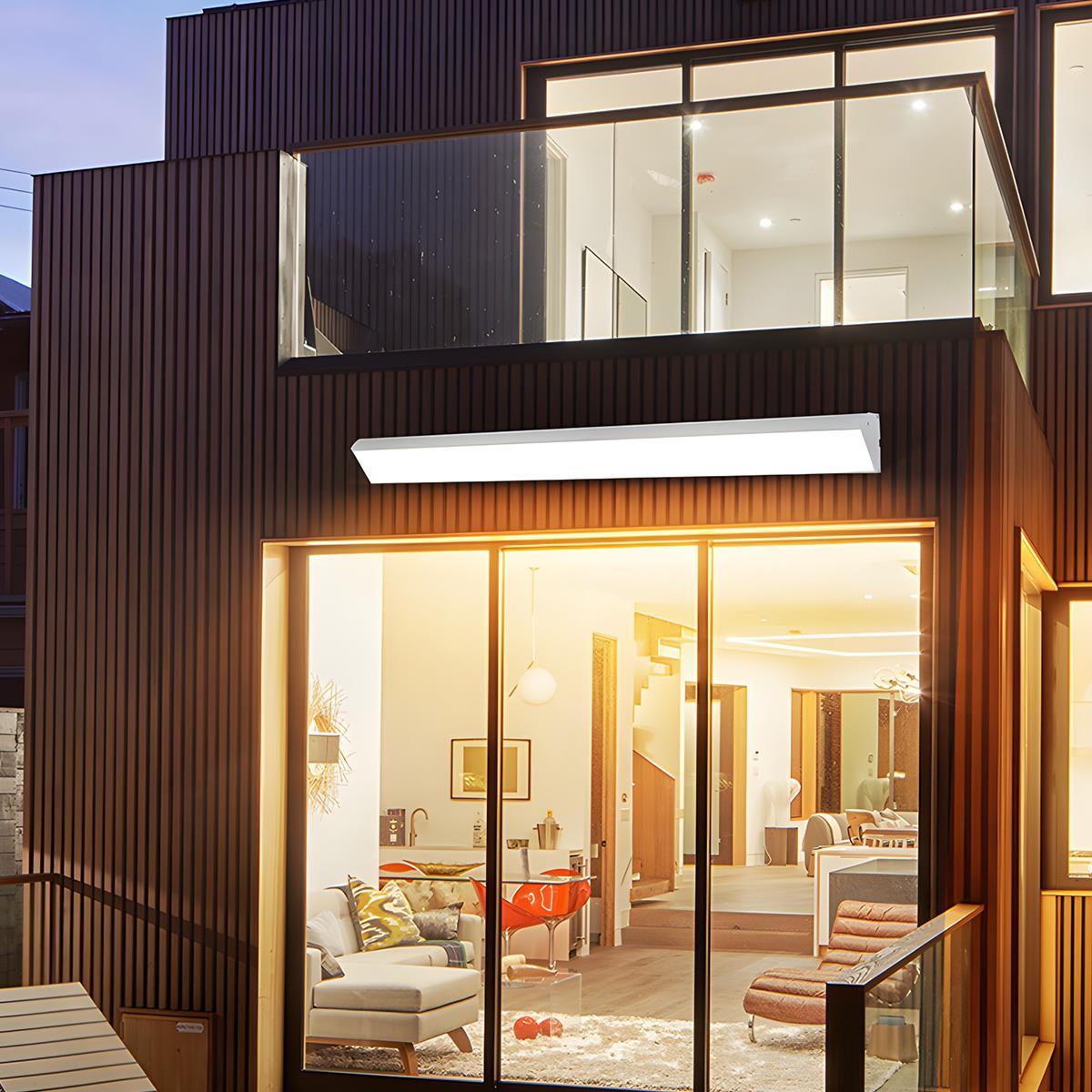 LED Waterproof Outdoor Strip Lights | IP65 Weatherproof. Adjustable Angle & Ideal for Patios. Porches & Exterior Walls