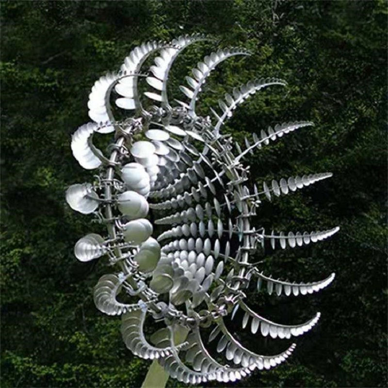 Anti-Rust Kinetic Metal Wind Spinner Windmill for Outdoor Garden Decor & Landscaping
