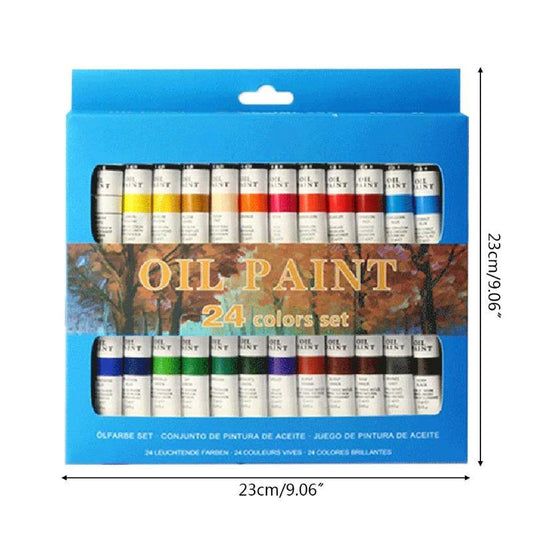 Professional Trough Starter 24 Color Oil Paint Set