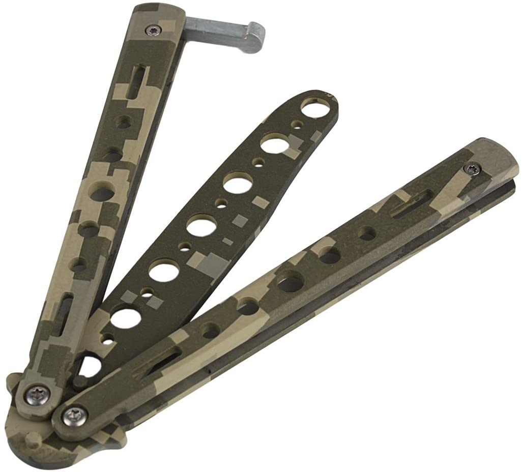 Stainless Steel knife Butterfly Training Knife butterfly knife gaming tool knife dull tool