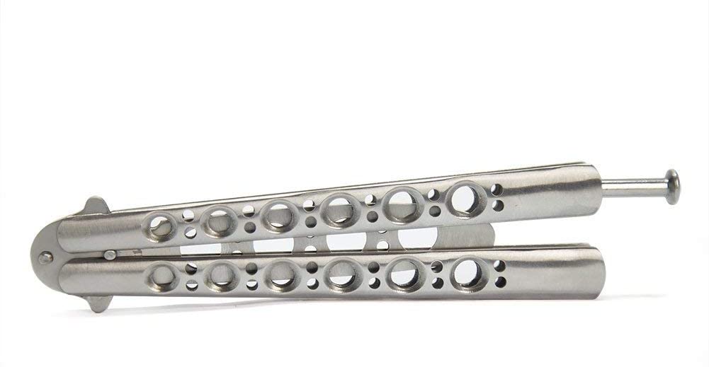 Stainless Steel knife Butterfly Training Knife butterfly knife gaming tool knife dull tool