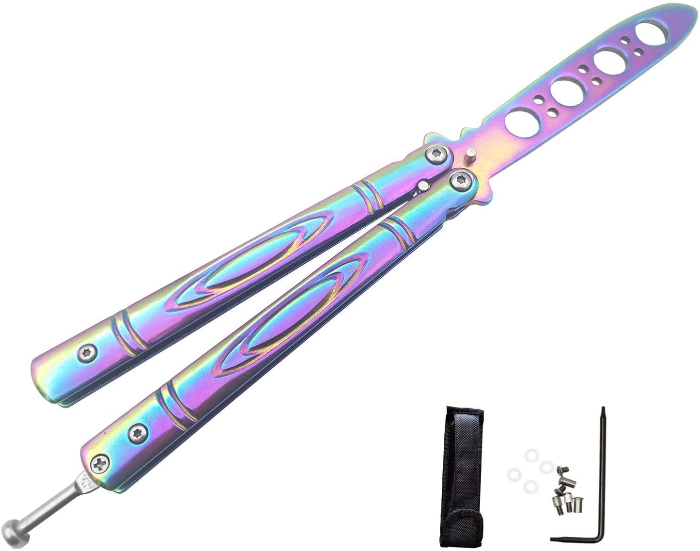 Stainless Steel knife Butterfly Training Knife butterfly knife gaming tool knife dull tool