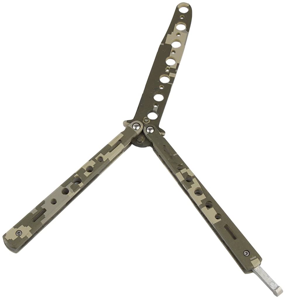 Stainless Steel knife Butterfly Training Knife butterfly knife gaming tool knife dull tool