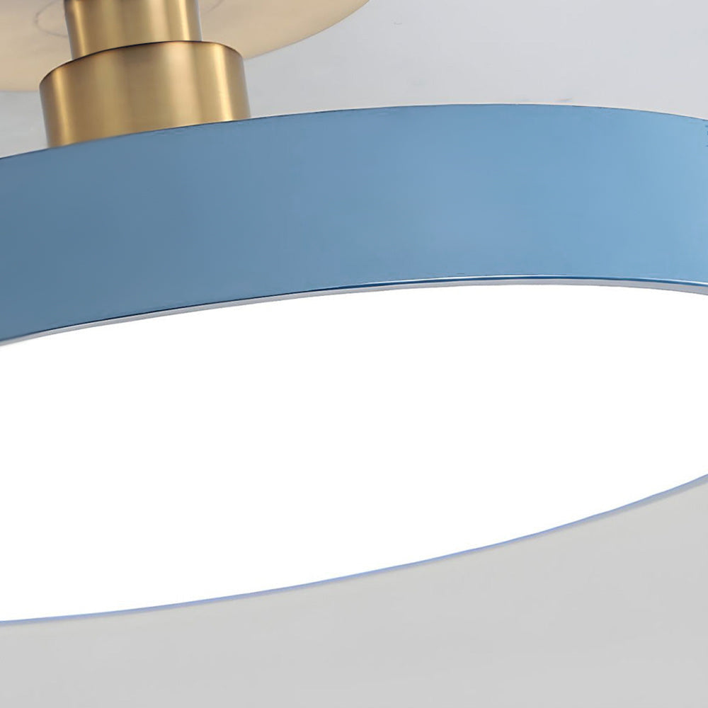 LED Ceiling Light | Modern Black Metal Flush Mount, Energy-Efficient & Ideal for Living Room, Bedroom or Hallway