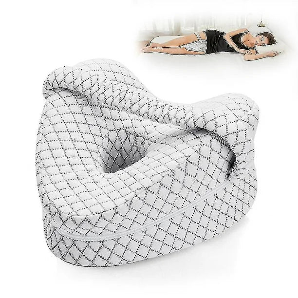 Orthopedic Knee Pillow for Side Sleepers | Memory Foam, Hypoallergenic & Ideal for Sciatica, Back Pain Relief