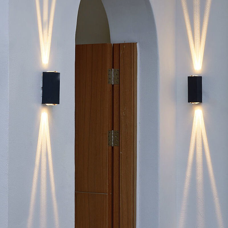 LED Waterproof Outdoor Wall Sconce | Modern Rectangular Design. Energy-Efficient 600-1000 Lumens for Patios & Gardens