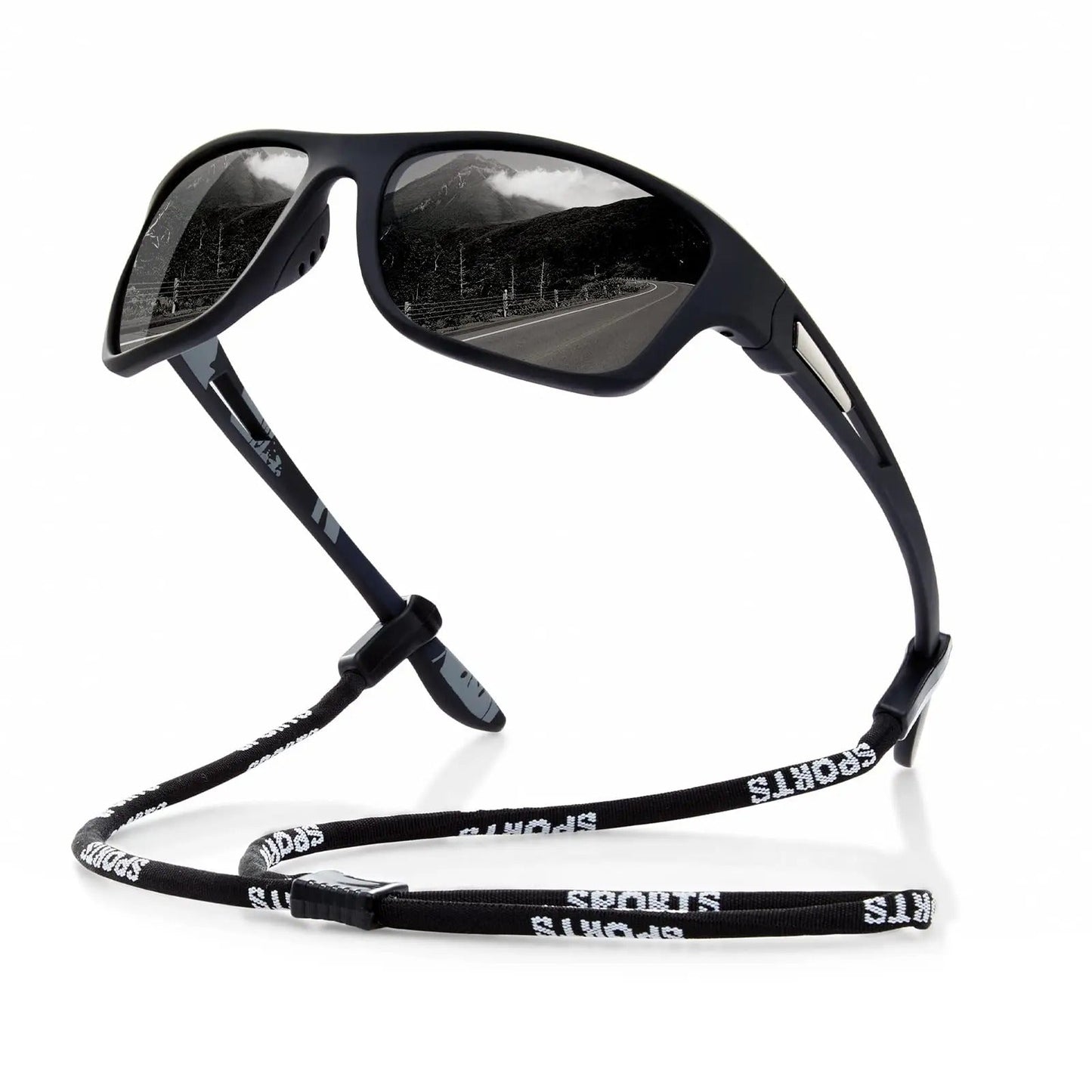 Mens Polarised Sports Sunglasses UK – UV400 Wrap Around Sunglasses for Cycling, Running & Outdoor Activities | Lightweight & Glare Protection