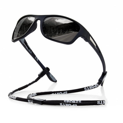 Mens Polarised Sports Sunglasses UK – UV400 Wrap Around Sunglasses for Cycling, Running & Outdoor Activities | Lightweight & Glare Protection