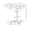 Image of Ergonomic Adjustable Standing Workstation for Home and Office Use