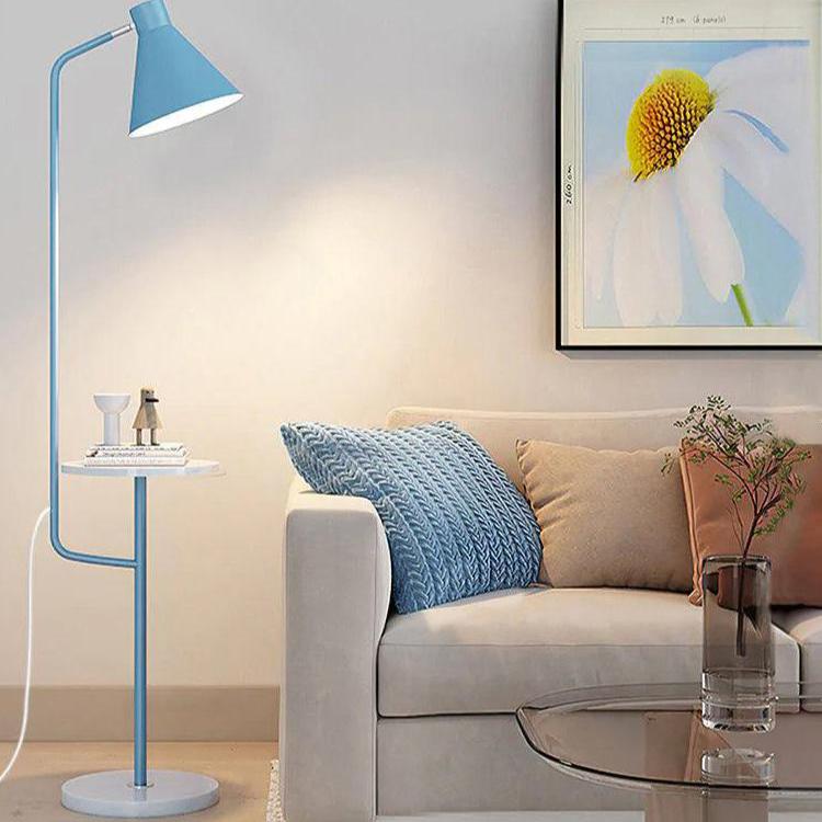 LED Macaron Floor Lamp - Colorful Adjustable Lighting Fixture for Living Room & Bedroom Decor